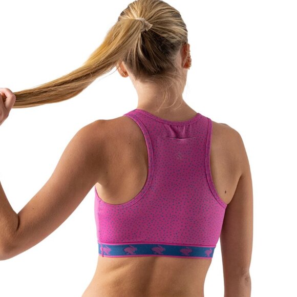 Run In Rabbit Polka Dot Utilibra-Vo Sports Bra Size Large - Picture 6 of 11